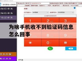 为啥手机收不到验证码信息怎么回事