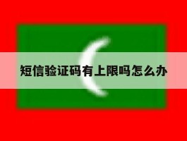 短信验证码有上限吗怎么办