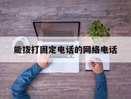 能拨打固定电话的网络电话