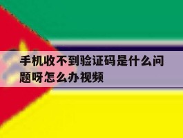 手机收不到验证码是什么问题呀怎么办视频