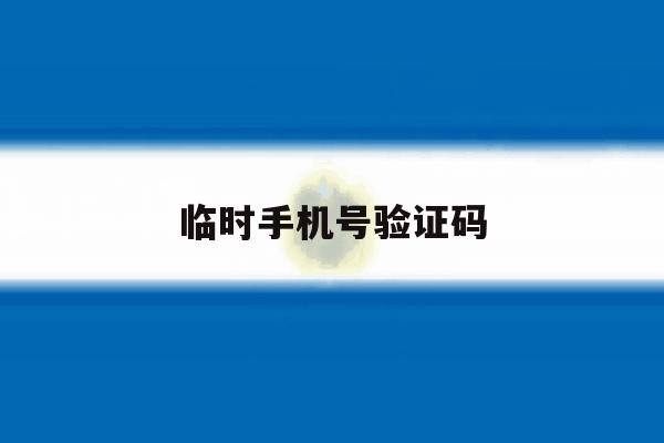 临时手机号验证码 临时手机号验证码