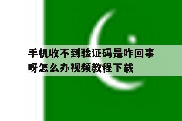 手机收不到验证码是咋回事呀怎么办视频教程下载的简单介绍 手机收不到验证码是咋回事呀怎么办视频教程下载的简单介绍