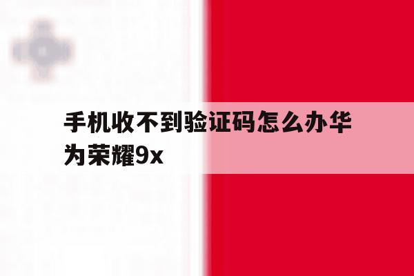 包含手机收不到验证码怎么办华为荣耀9x的词条 包含手机收不到验证码怎么办华为荣耀9x的词条