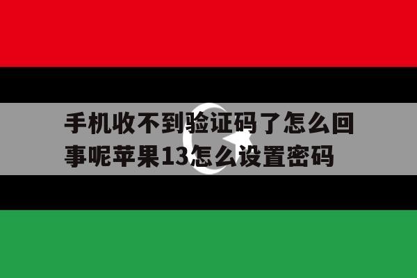 关于手机收不到验证码了怎么回事呢苹果13怎么设置密码的信息 关于手机收不到验证码了怎么回事呢苹果13怎么设置密码的信息