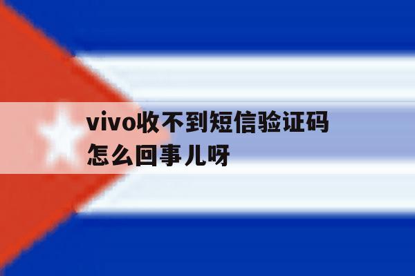 vivo收不到短信验证码怎么回事儿呀 vivo收不到短信验证码怎么回事儿呀