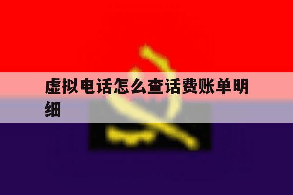 虚拟电话怎么查话费账单明细 虚拟电话怎么查话费账单明细