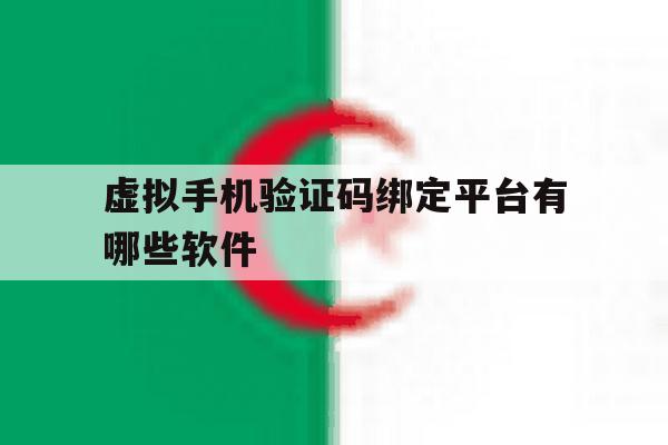 虚拟手机验证码绑定平台有哪些软件 虚拟手机验证码绑定平台有哪些软件