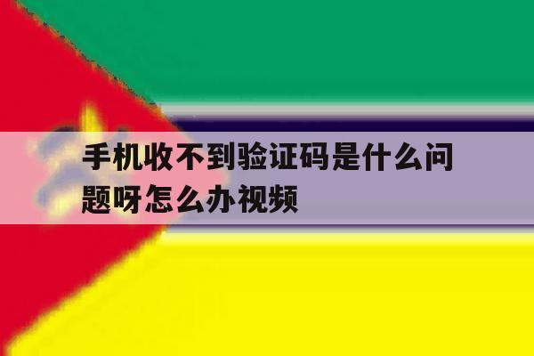 手机收不到验证码是什么问题呀怎么办视频 手机收不到验证码是什么问题呀怎么办视频
